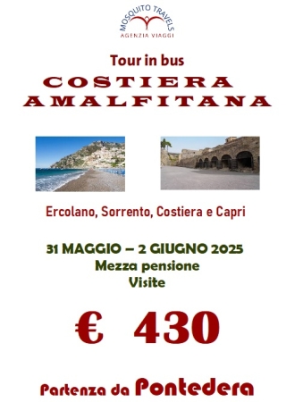 COSTIERA AMALFITANA DA PONTEDERA 