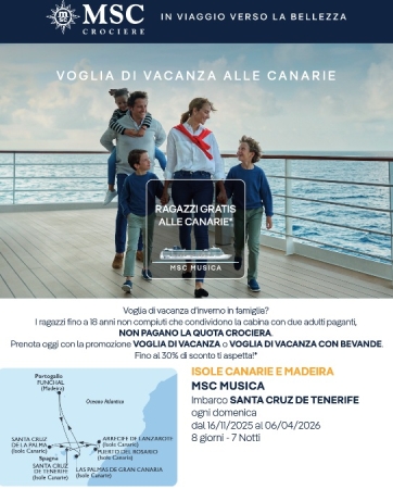 MSC - CROCIERA ALLE CANARIE! 
