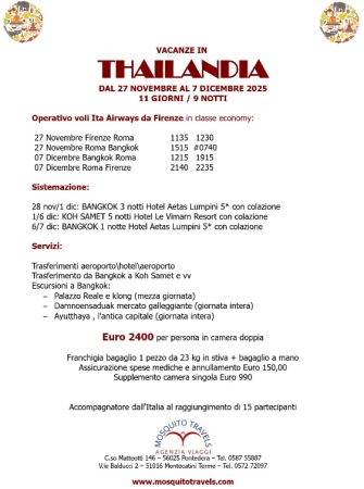THAILANDIA PARTY... IMPERDIBILE! 