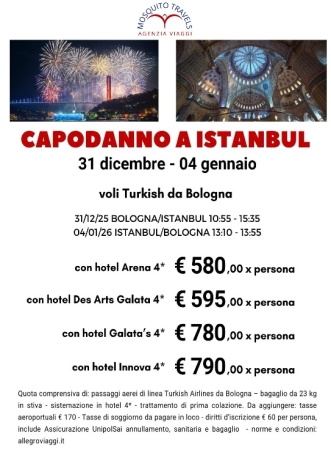 Capodanno a ISTANBUL Europa e Mediterraneo