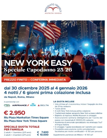 CAPODANNO A NEW YORK 