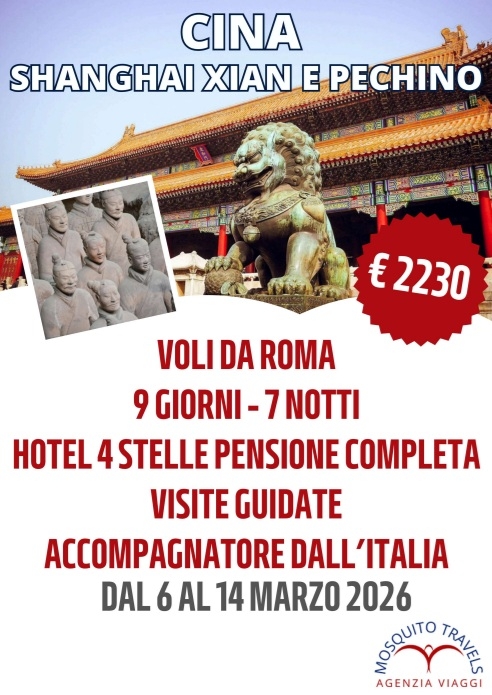 CINA CON ACCOMPAGNATORE