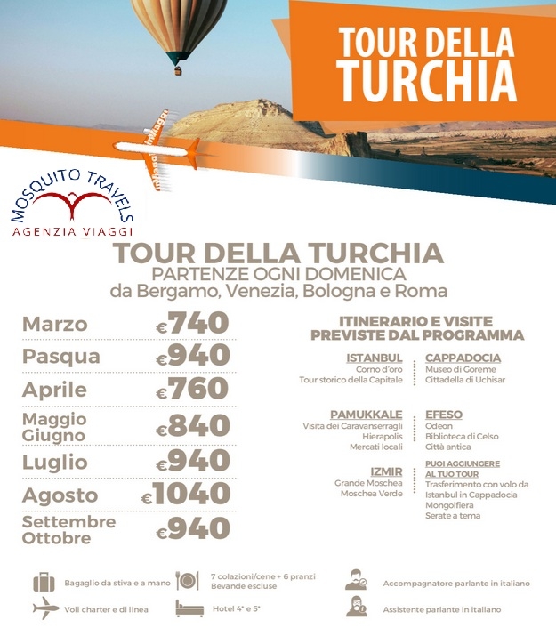 TOUR DELLA TURCHIA 2026