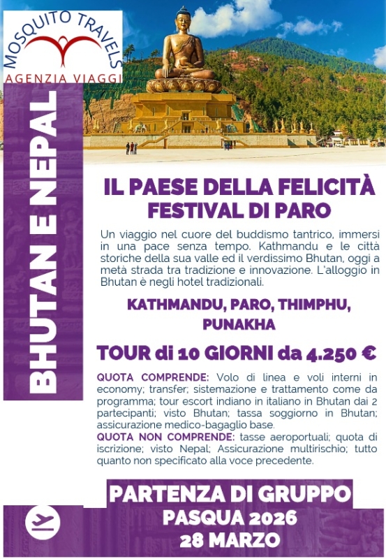 BUTHAN E NEPAL - MARZO 2026 FESTIVAL DI PARO