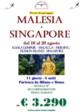 MALESIA E SINGAPORE AGOSTO 2026 Mondo