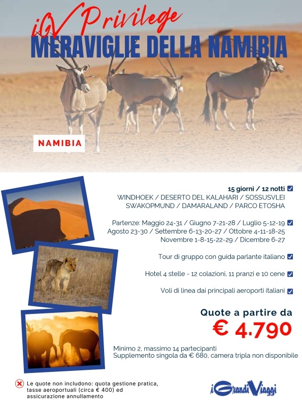 MERAVIGLIE DELLA NAMIBIA - IGV