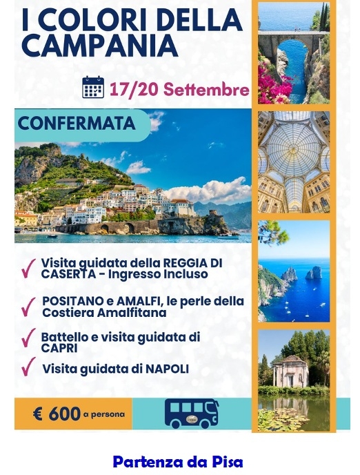 CAMPANIA IN BUS DA PISA E MONTECATINI