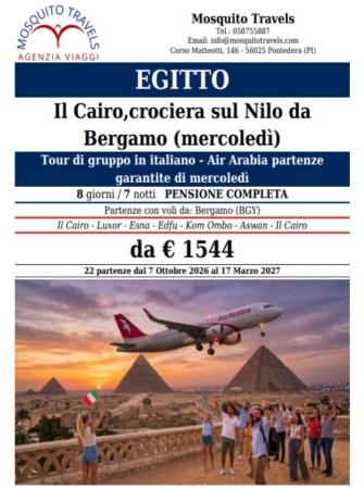SPECIALE EGITTO - PARTENZE OGNI MERCOLEDI Mondo