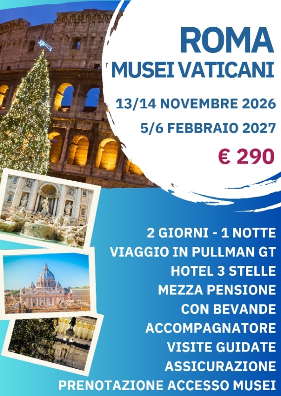 ROMA E MUSEI VATICANI IN BUS DA PISA E FIRENZE